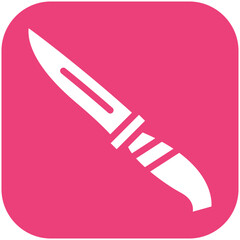 Knife vector icon illustration of Fishing iconset.