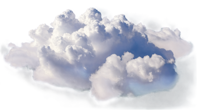 Cutout clean cloud transparent backgrounds, ,3d rendering, Collection of random shapes of abstract clouds, PNG Cloud.