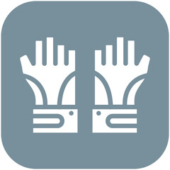 Fingerless Gloves vector icon illustration of Fishing iconset.