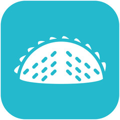 Empanada vector icon illustration of Street Food iconset.
