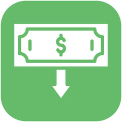 Minimum Wage vector icon illustration of Gig Economy iconset.