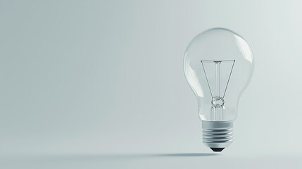 A light bulb is lit up and is the only object in the image