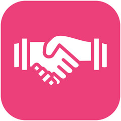 Handshake vector icon illustration of Award Events iconset.