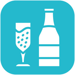 Champagne vector icon illustration of Award Events iconset.