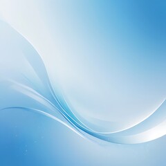 Bright and refreshing blue background with a smooth gradient , Banner or festive background. Ai Generated