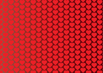 Seamless pattern with hearts