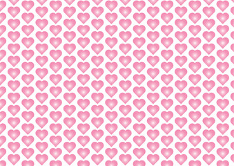 Seamless pattern with hearts