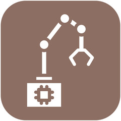 Bionic Arm vector icon illustration of Robotics iconset.