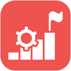 Progress vector icon illustration of Achievements iconset.