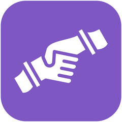 Handshake vector icon illustration of Achievements iconset.