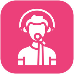 Voice Over vector icon illustration of Filmmaking iconset.