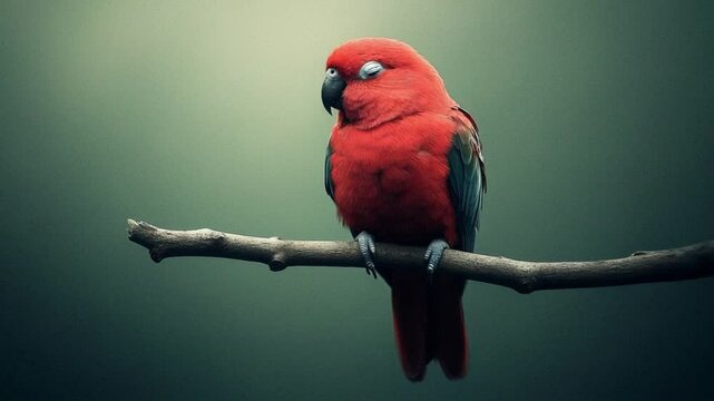 Crimson Birds Gentle Sway
