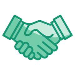 Handshake Icon Element For Design