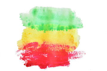 Stripes of different shades applied with watercolor paint and a brush on a PNG background.