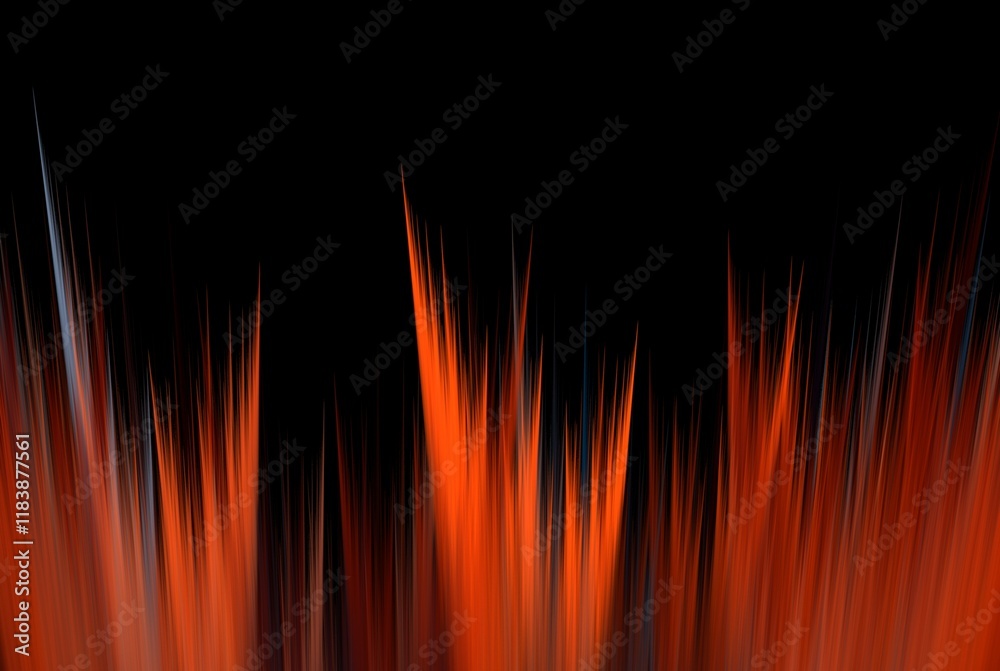 Poster computer generated fractal pattern and shape