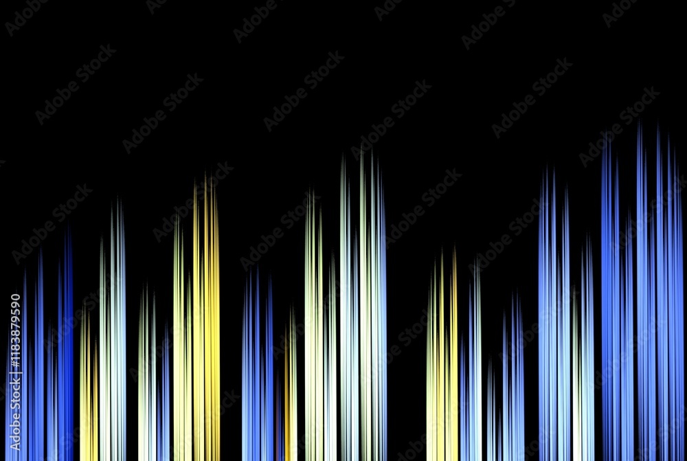 Poster computer generated fractal pattern and shape