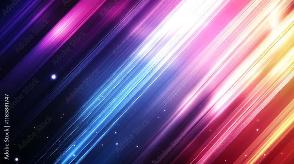 Poster blur gradient texture with shiny stripes illustration