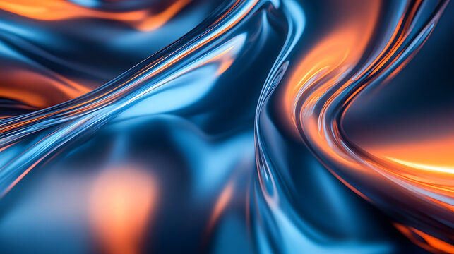 Dynamic visuals: blue-orange abstract for engaging presentations