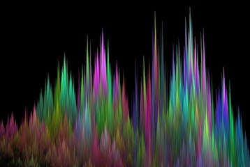 Computer generated fractal pattern and shape