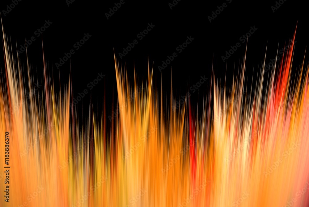 Poster computer generated fractal pattern and shape