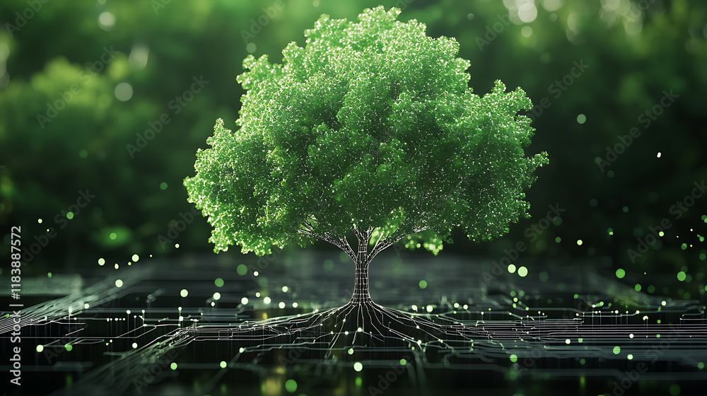 Poster from data to growth: the green tree of technology startup