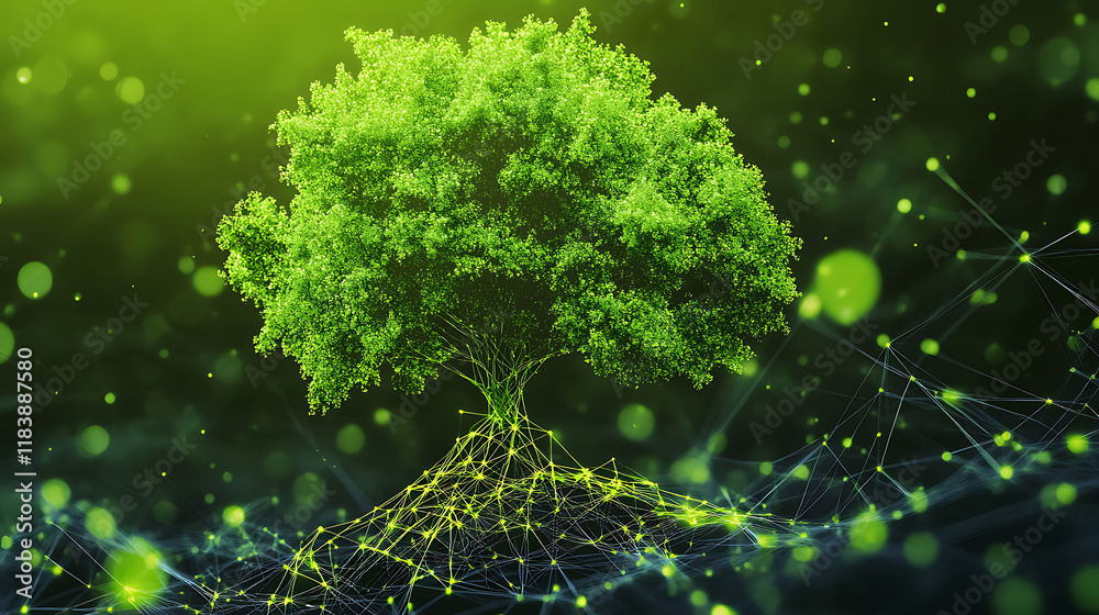 Poster from data to growth: the green tree of technology startup