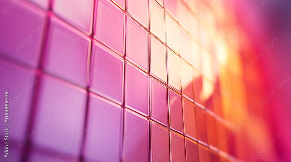 Poster A captivating 3D render of an abstract geometric pattern, featuring intricate shapes, sharp angles, and dynamic lighting effects for a visually striking, modern design.

