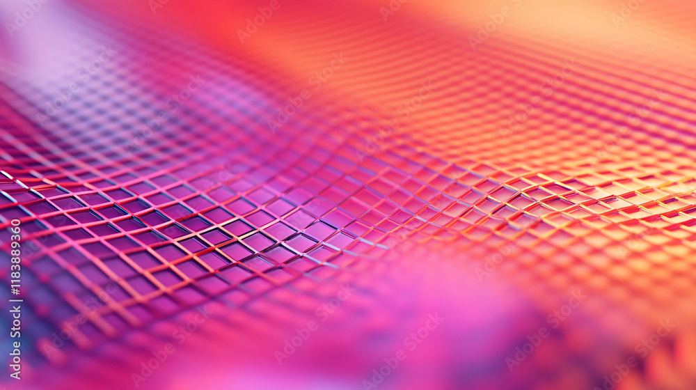 Poster A captivating 3D render of an abstract geometric pattern, featuring intricate shapes, sharp angles, and dynamic lighting effects for a visually striking, modern design.

