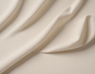Fototapeta premium A linen fabric surface in off-white tones.