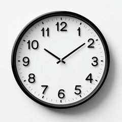 Minimalist Abstract Wall Clock with Simple Numbers and Design