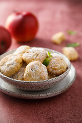 Homemade apple cookies