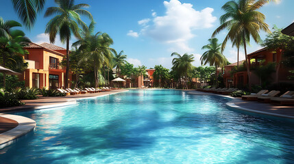Fototapeta premium Tropical resort balco