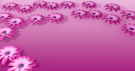 Fototapeta premium Lilac 3D Cartoon Render Background