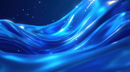 Naklejka premium abstract blue bubbles background with spot of bright light. 3D Rendering