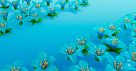 Lily 3D Cartoon Render Background