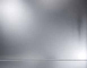 A mirror-like silver metallic background.
