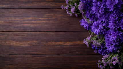 Abstract floral composition on a dark background