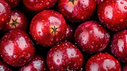 A close-up of Dunisia pomegranate fruits ripening into a vibrant red on a sunny day.