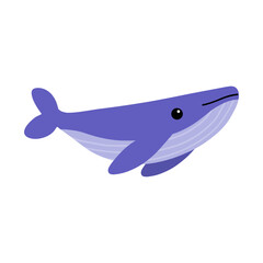 Cute whale cartoon illustration