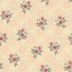 Obraz premium abstract allover seamless background pattern and wallpaper with stylist blur wave lining texture masking for graphic and digital textile printing card design cover , geometric seamless patterns
