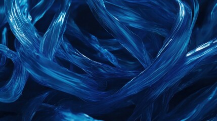 Blue light streaks weaving and intertwining in a seamless loop, creating a futuristic animation perfect for tech videos and presentations