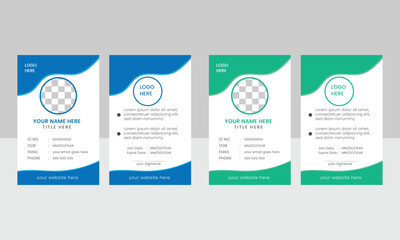  Simple Minimalistic Creative Unique ID Card Template Design