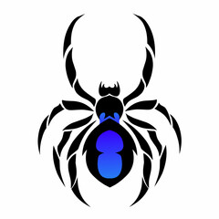 illustration vector graphic of clipart design abstract tribal spider
