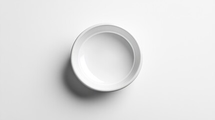 A Simple White Bowl on a White Background: Minimalist Product Photography