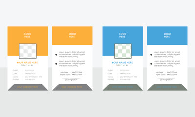  Simple Minimalistic Creative Unique ID Card Template Design