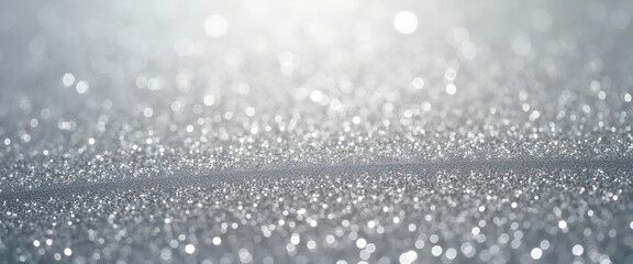 Shimmering silver glitter background. Perfect for festive designs, celebrations, and luxurious branding.