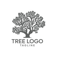 Obraz premium vector black tree of live icon on white background