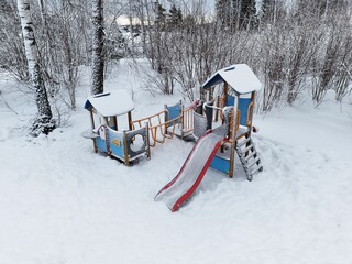 snowy playground