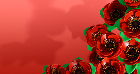 Poppy 3D Cartoon Render Background