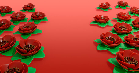 Poppy 3D Cartoon Render Background